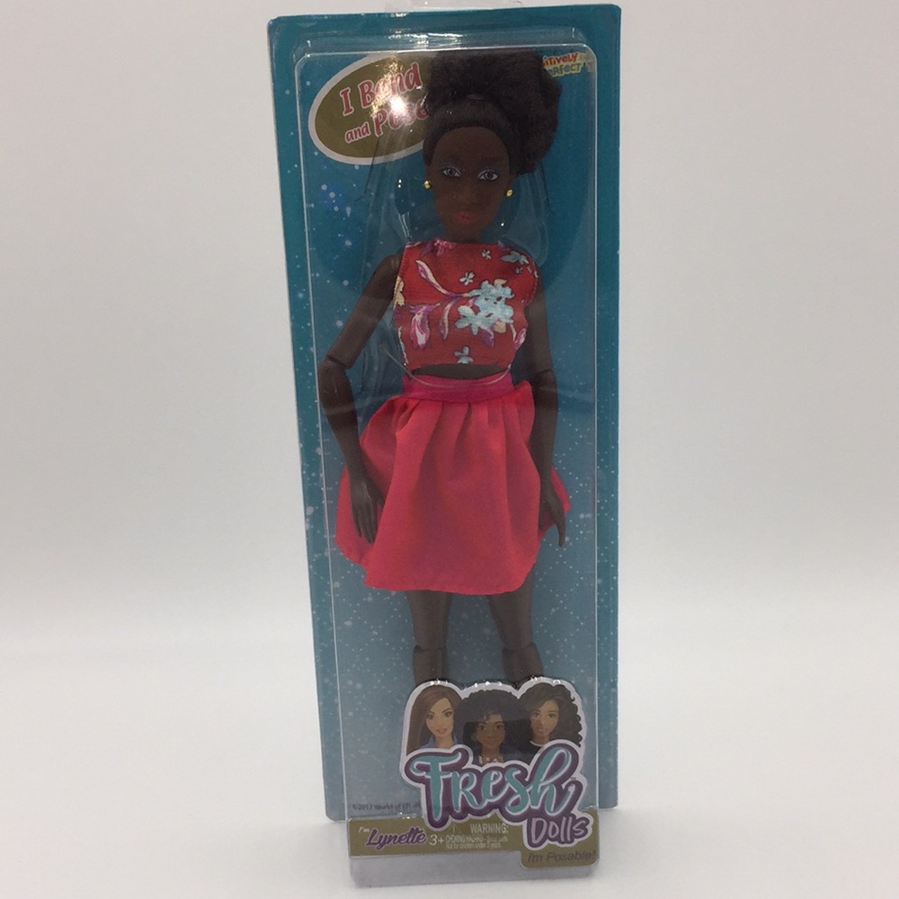 Fresh Dolls Lynette African American Black Fashion Doll Posable New in Package